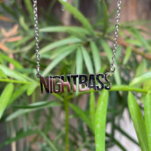 Load image into Gallery viewer, Night Bass Nameplate Necklace (Silver)
