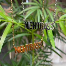Load image into Gallery viewer, Night Bass Nameplate Necklace (Silver)