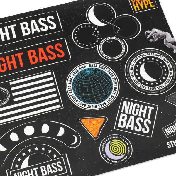Night Bass Sticker Sheet
