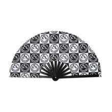 Load image into Gallery viewer, Checkered Double Sided Hand Fan
