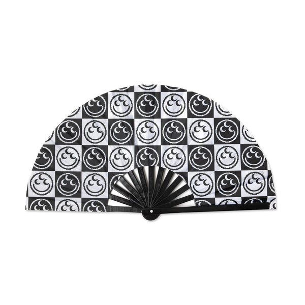 Checkered Double Sided Hand Fan