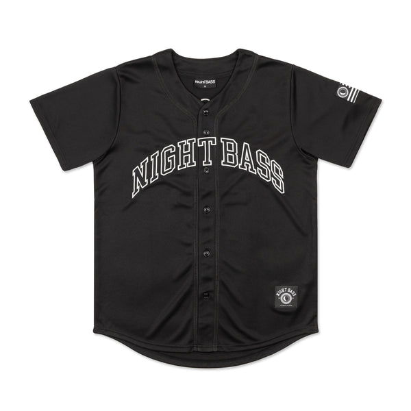 Night Bass Baseball Jersey (Black)