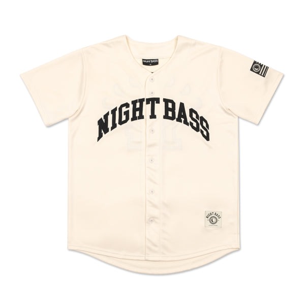 Night Bass Baseball Jersey (Cream)