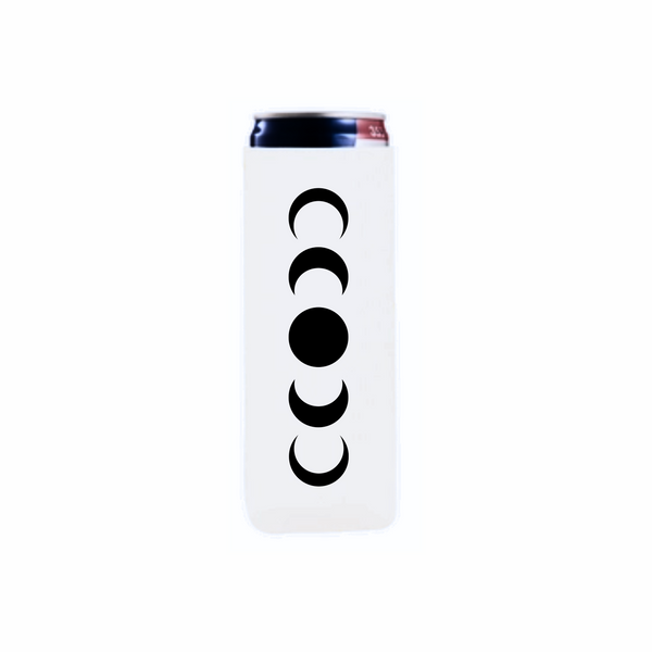 Night Bass Koozie (Slim Can) White