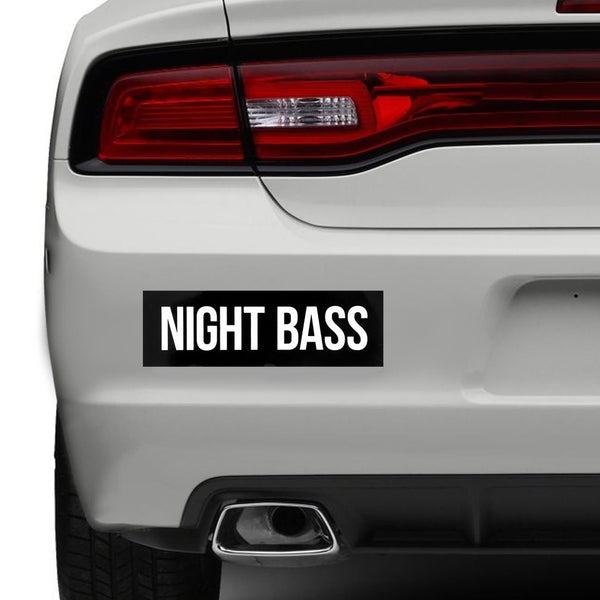 Night Bass Bumper Sticker